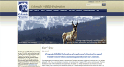 Desktop Screenshot of coloradowildlife.org